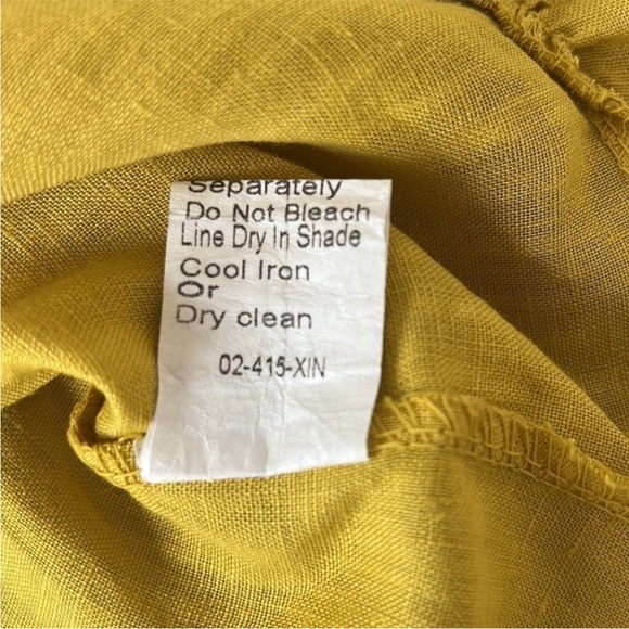 Lungo L'arno Yellow White Stripe Linen
Tunic Top - Picture 7 of 11